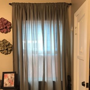 Gray curtains